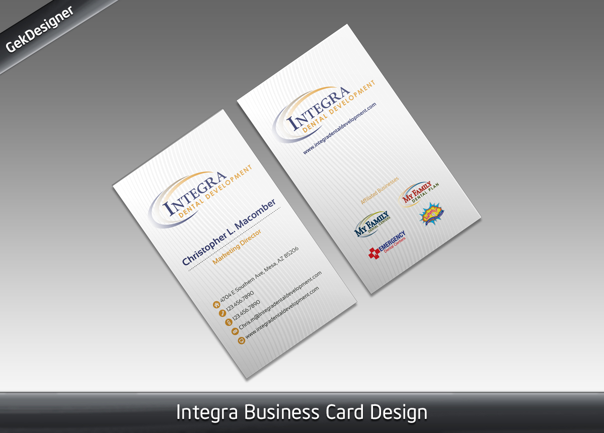 Business Card Design by gekgrfx for My Family Dental Centers | Design #1341461