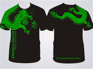 T-Shirt-Design von D'Mono für Emerald Dragon Martial Arts Pty Ltd | Design: #1393019