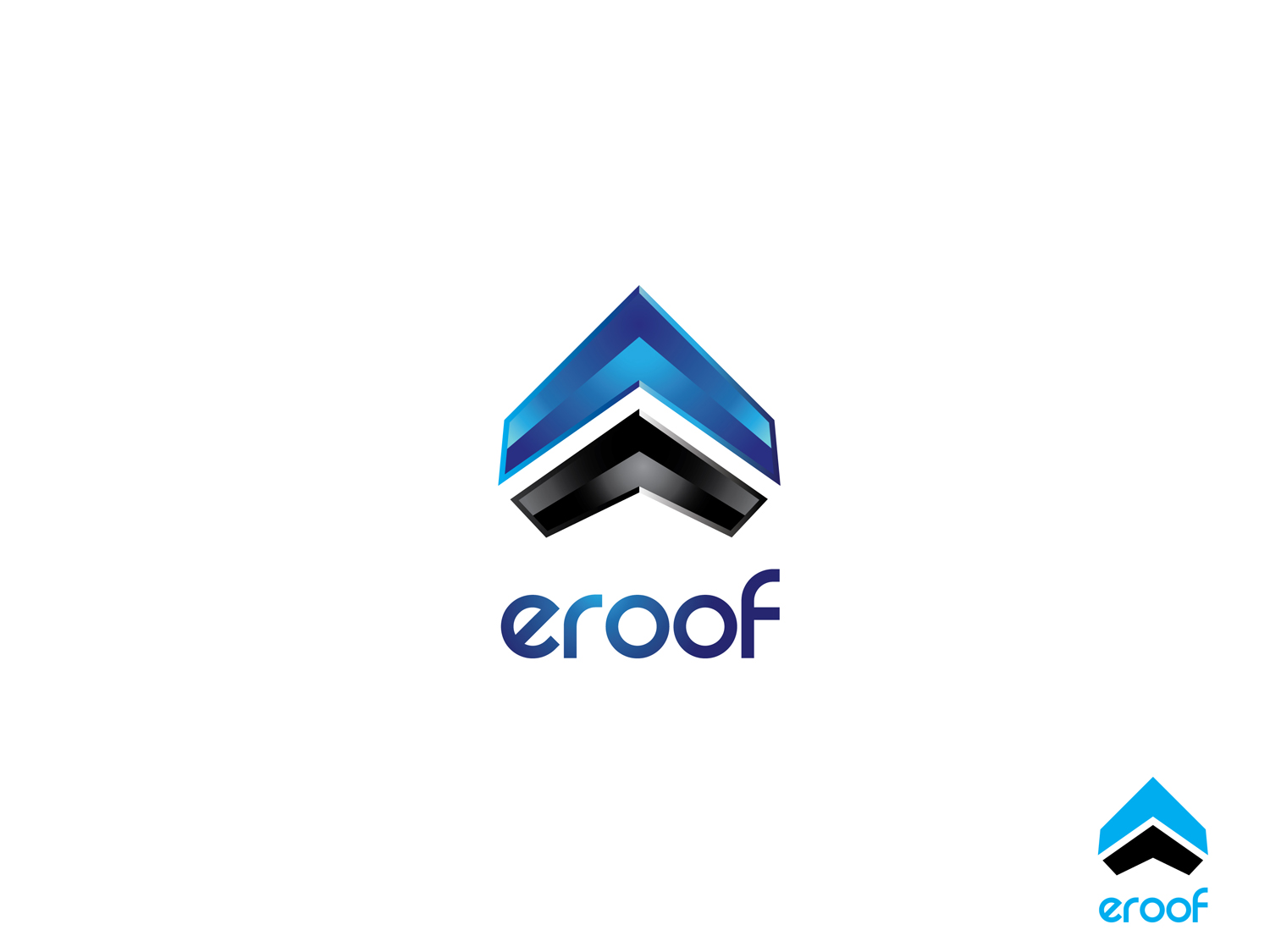 Logo Design by Nitsuj for eroof | Design #237102