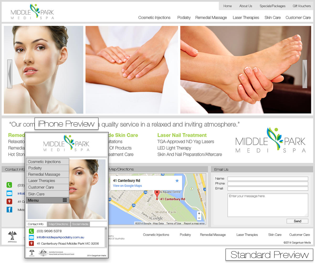 Web Design by Gargantuan Media for this project | Design #4883634