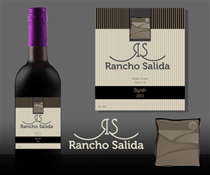 Rancho Salida Wine Bottle Label | Label Design by INGA DESIGN