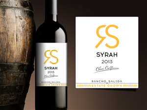 Rancho Salida Wine Bottle Label | Label Design by MilM
