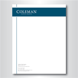 Letterhead Design by dotnot for Coleman Estate Agents | Design: #4731726
