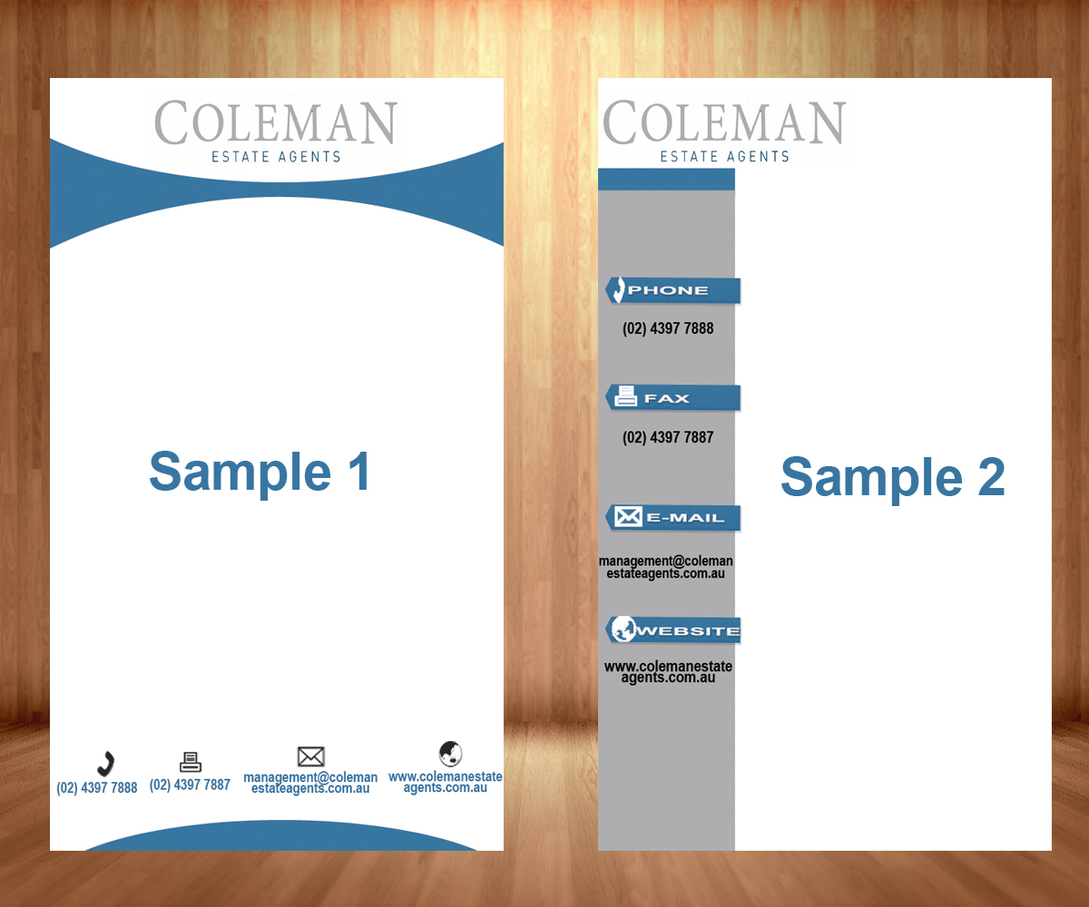 Design En-Tête par nguruzzdng pour Coleman Estate Agents | Design #4735218