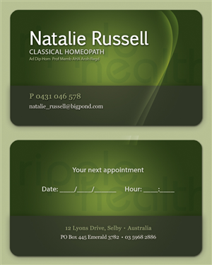 Business Card Design by Luíza Oak