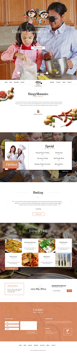 Wordpress Design by PauloF for Hungry Mummies | Design #4734110