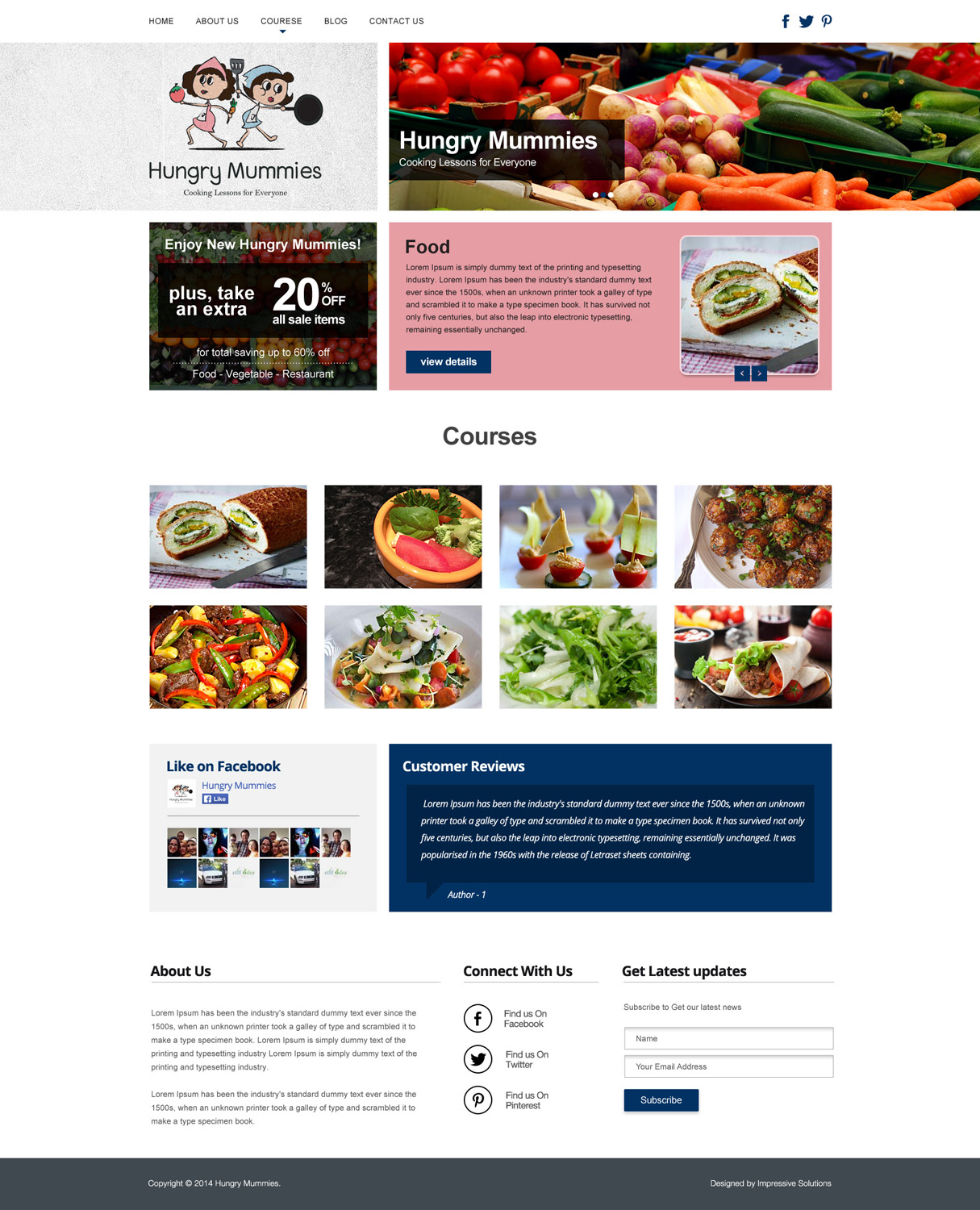 Wordpress Design by Impressive Sol for Hungry Mummies | Design #4738113