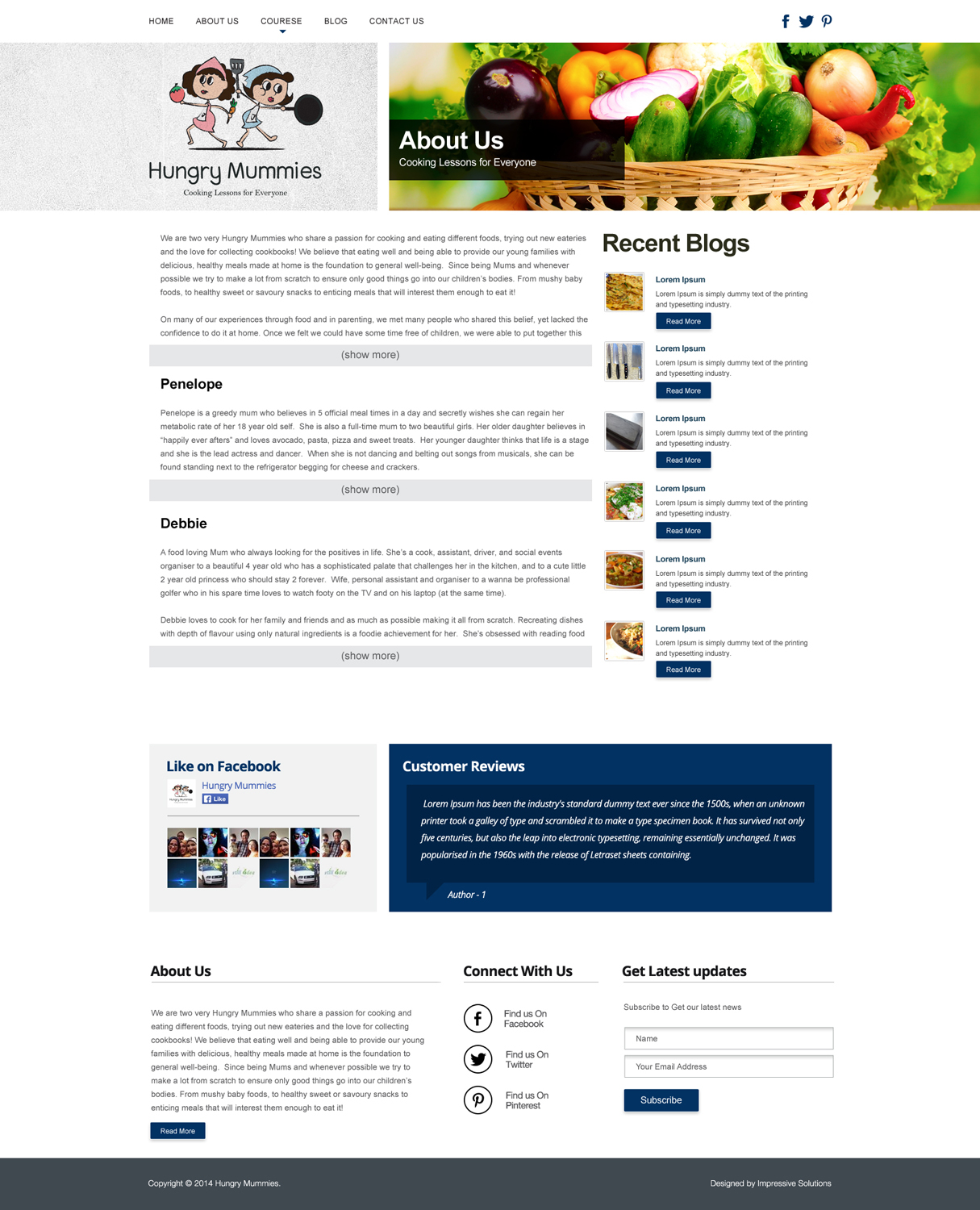 Diseño Wordpress por Impressive Solutions para Hungry Mummies | Diseño #4758462