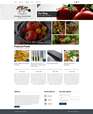 Wordpress Design by Impressive Solutions for Hungry Mummies | Design: #4758467