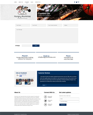 Wordpress Design by Impressive Solutions for Hungry Mummies | Design: #4759223