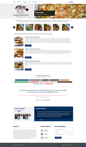 Wordpress Design by Impressive Solutions for Hungry Mummies | Design: #4759230