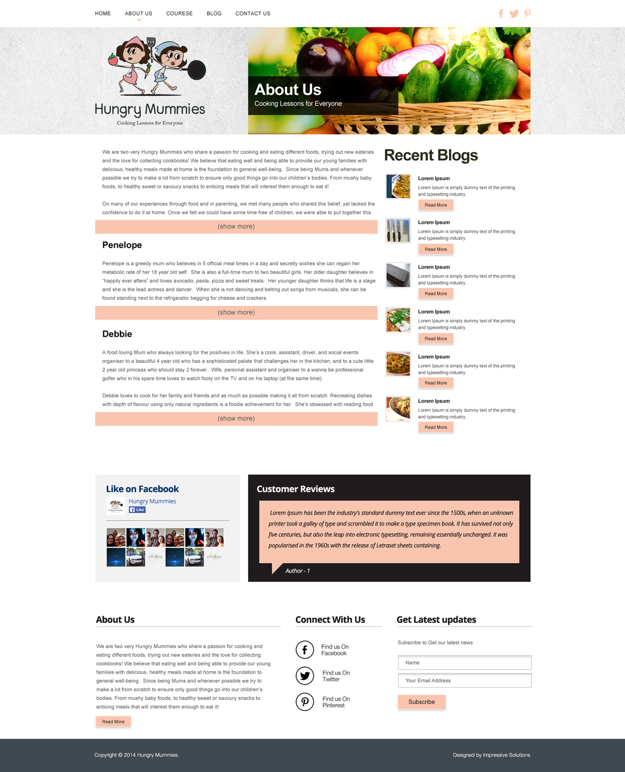 Diseño Wordpress por Impressive Solutions para Hungry Mummies | Diseño #4819854