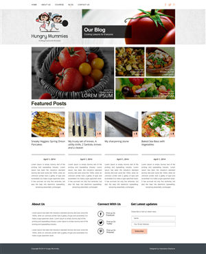 Wordpress Design by Black Stallions Impressive Solutions for Hungry Mummies | Design #4819860