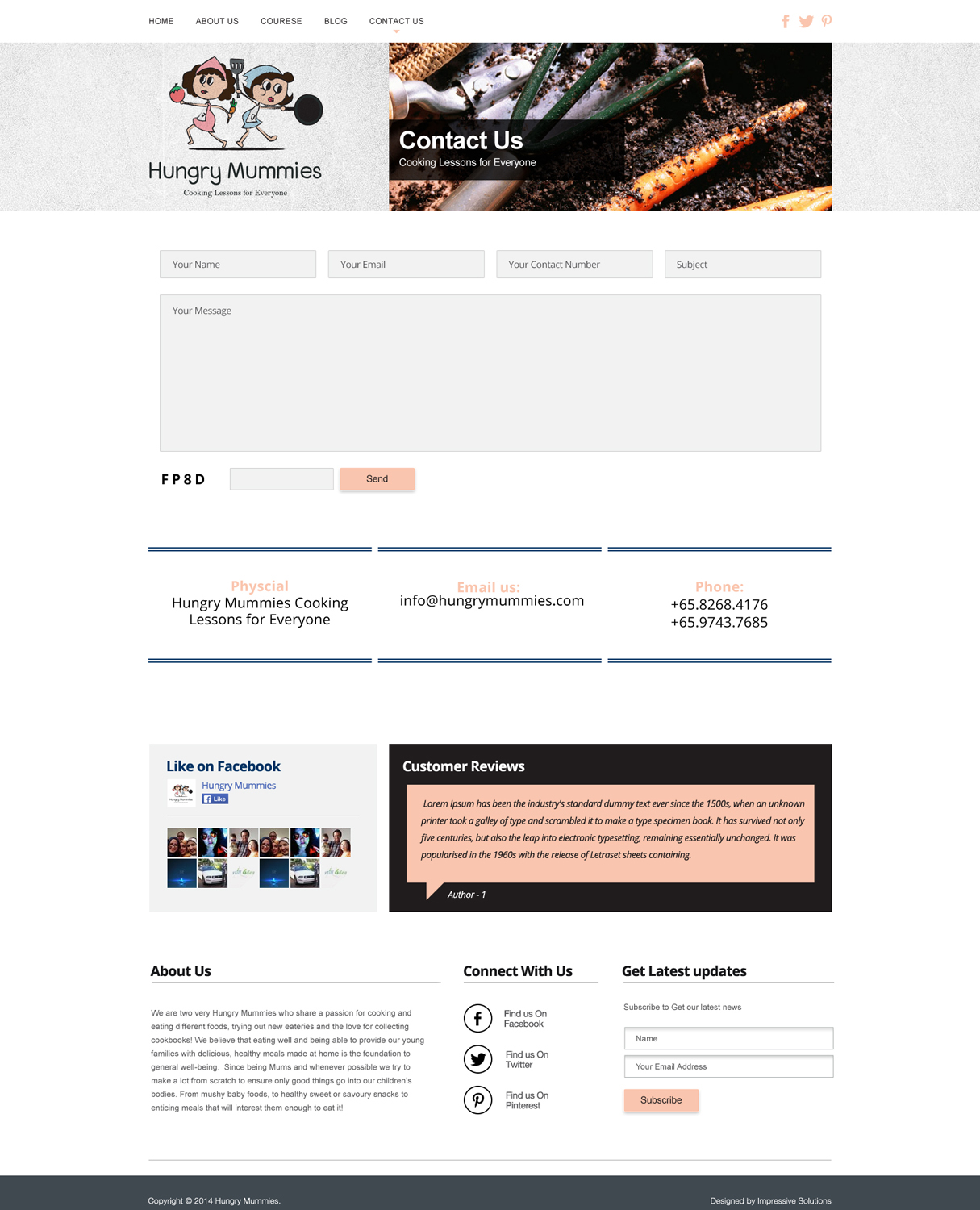 Diseño Wordpress por Impressive Solutions para Hungry Mummies | Diseño #4819867