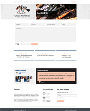 Wordpress Design by Impressive Solutions for Hungry Mummies | Design: #4819867