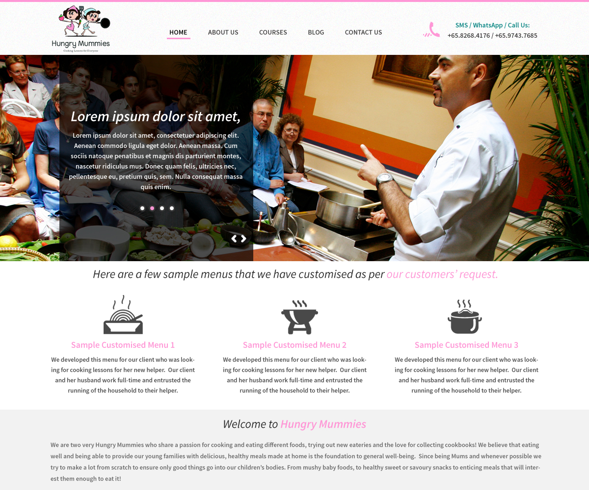 WordPress-Design von WebPixel für Hungry Mummies | Design #4735912