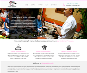 Wordpress Design by WebPixel for Hungry Mummies | Design: #4735912