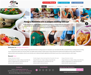 Wordpress Design by WebPixel for Hungry Mummies | Design: #4817527
