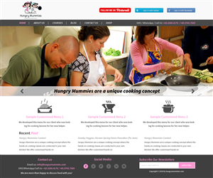 Wordpress Design by Stranger Designer for Hungry Mummies | Design #4817624