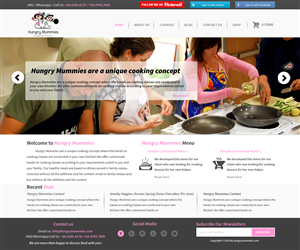 Wordpress Design by WebPixel for Hungry Mummies | Design: #4817747
