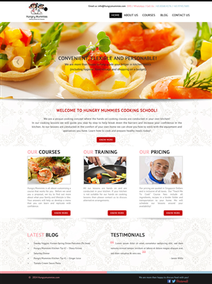 Wordpress Design by Sukrutisolutions for Hungry Mummies | Design: #4789418