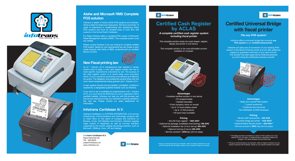 Brochure Design by MinYan for Infotrans Caribbean | Design #4813631