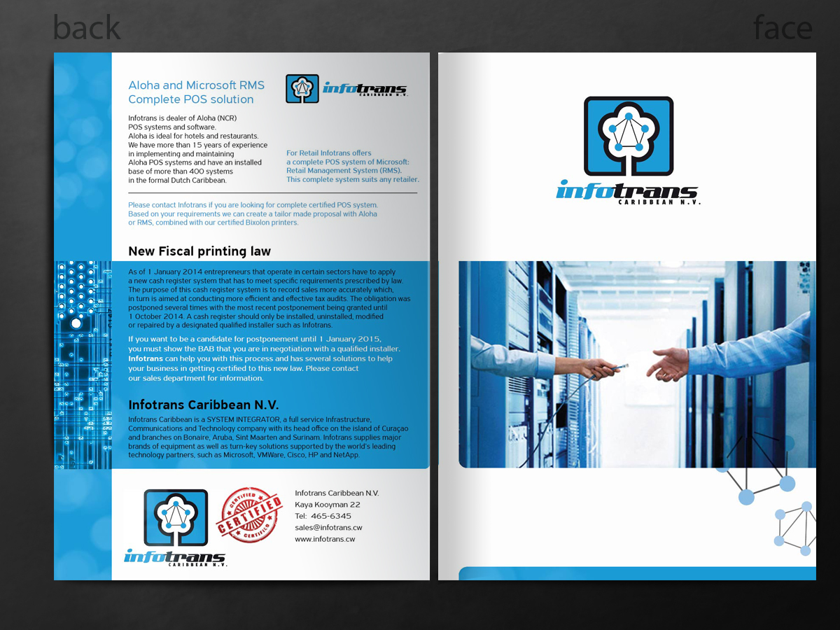 Design de Brochure par MilM pour Infotrans Caribbean | Design #4806633