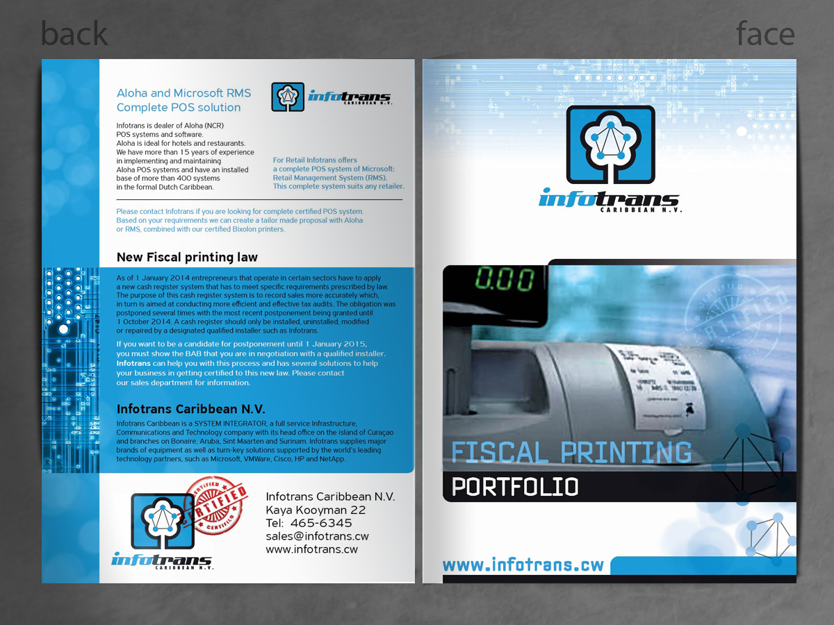 Brochure Design by MilM for Infotrans Caribbean | Design #4828775