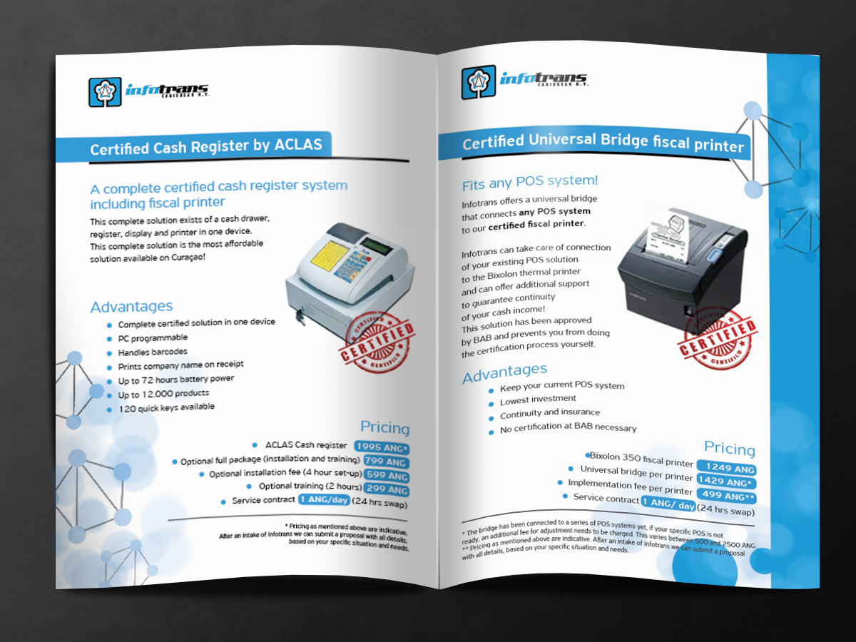 Brochure Design by MilM for Infotrans Caribbean | Design #4829529