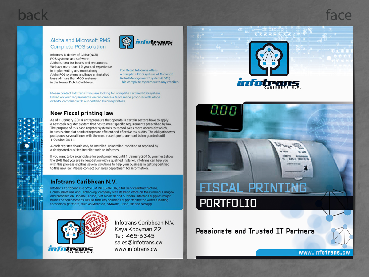 Brochure Design by MilM for Infotrans Caribbean | Design #4850890