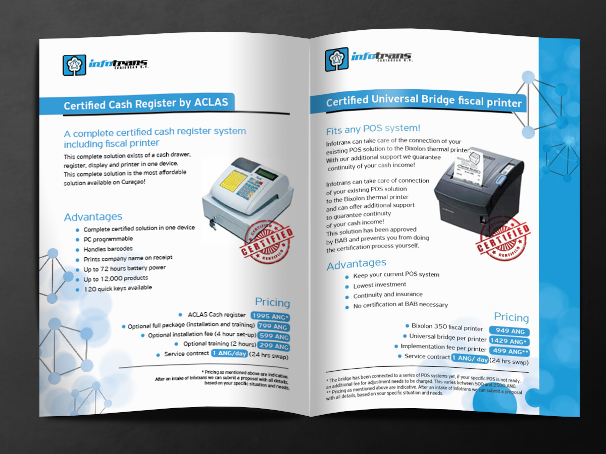 Brochure Design by MilM for Infotrans Caribbean | Design #4866135