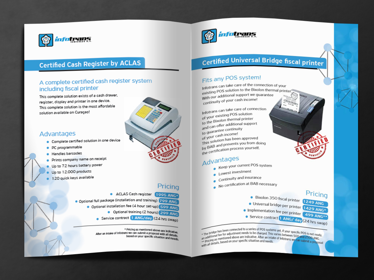 Brochure Design by MilM for Infotrans Caribbean | Design #4873548