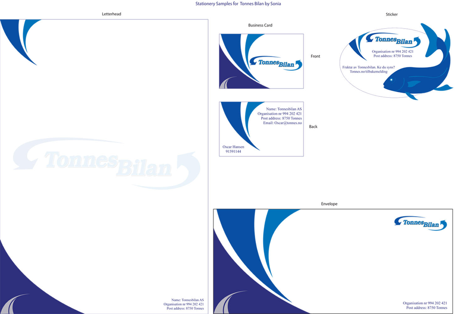 Diseño de Papelería por frasia para Tonnes Skips | Diseño #1348453