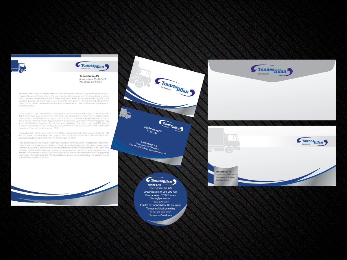 Stationery Design by rahulahirwar for Tonnes Skips | Design #1348145