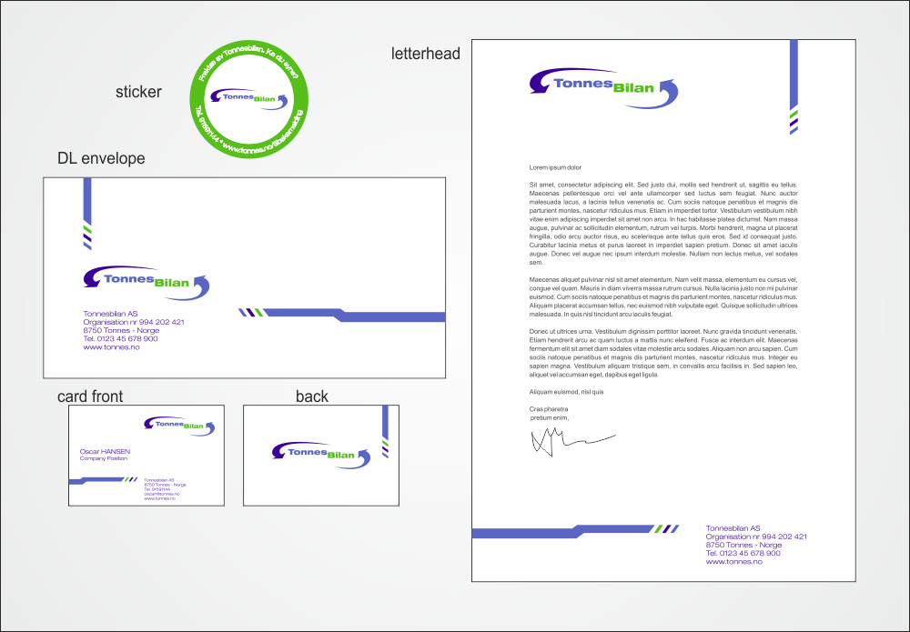 Stationery Design by macphisto for Tonnes Skips | Design #1346429