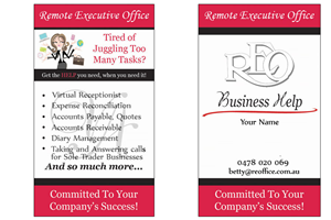 Diseño de Tarjeta de Presentación por Tasnim para Remote Executive Office | Diseño #4749614