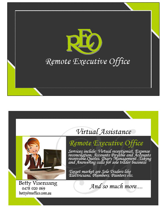 Business Card Design by Tasnim for Remote Executive Office | Design #4750075