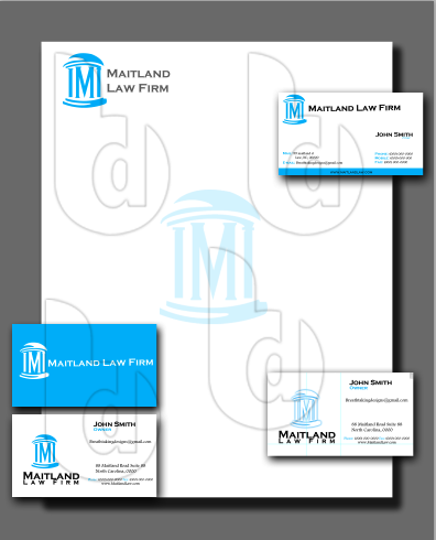 Stationery Design by Gavin Shiminski Designs for Maitland Law Firm | Design #224225