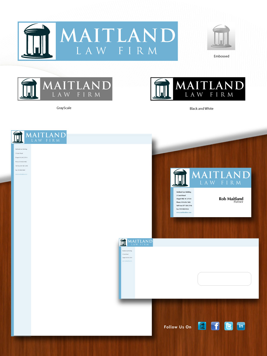 Stationery Design by WAkland for Maitland Law Firm | Design #224962