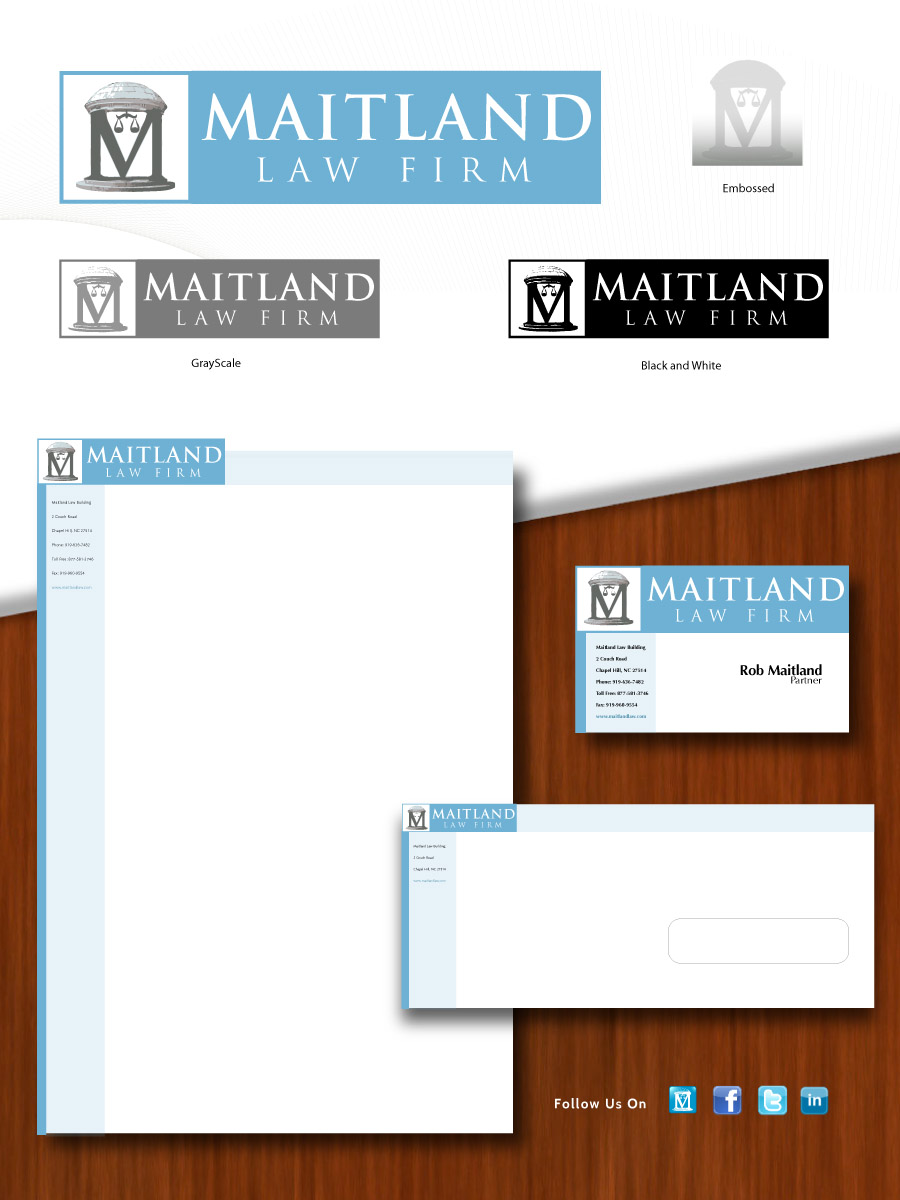 Stationery Design by WAkland for Maitland Law Firm | Design #226069