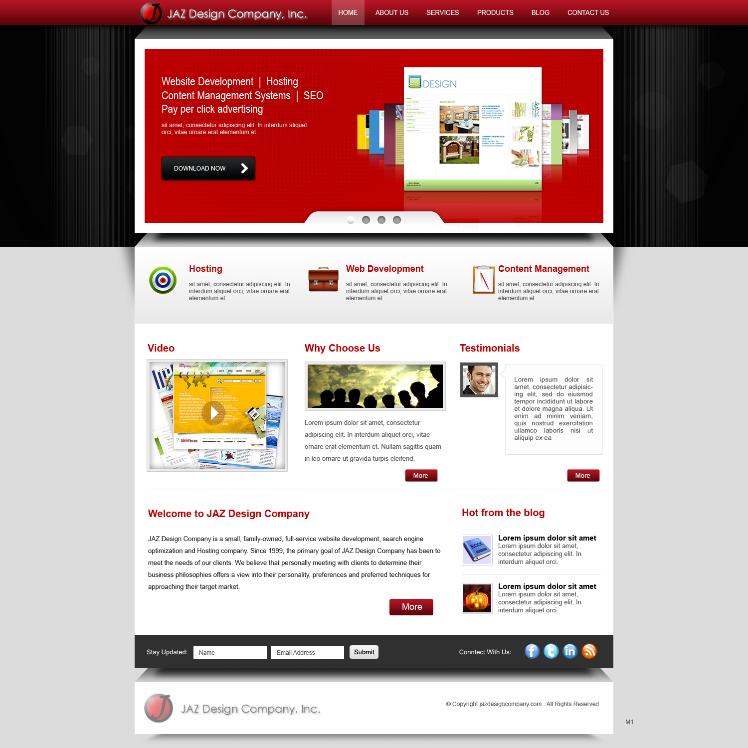 Diseño Web por pb para JAZ Design Company | Diseño #1347071