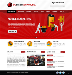 Web Design by pb for JAZ Design Company | Design: #1347072