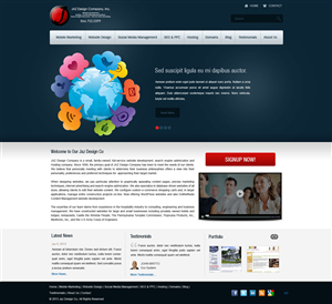 Web Design by pb for JAZ Design Company | Design: #1347075
