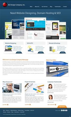 Web Design by pb for JAZ Design Company | Design: #1347076