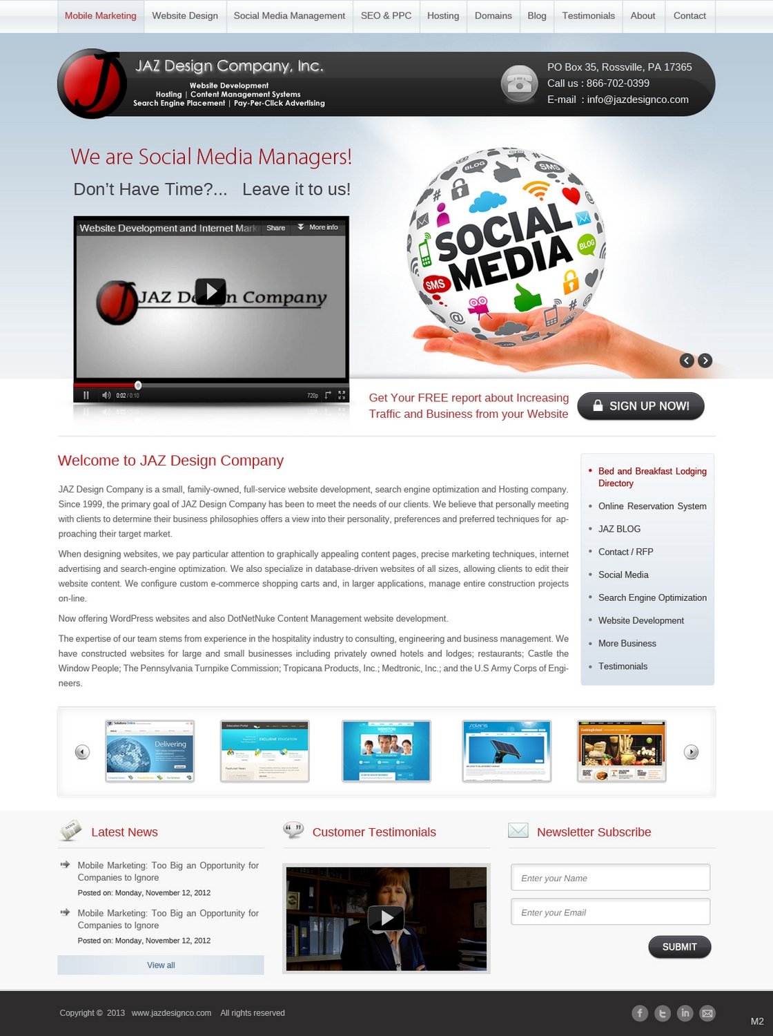 Diseño Web por pb para JAZ Design Company | Diseño #1347077