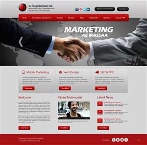 Web Design by pb for JAZ Design Company | Design: #1350258