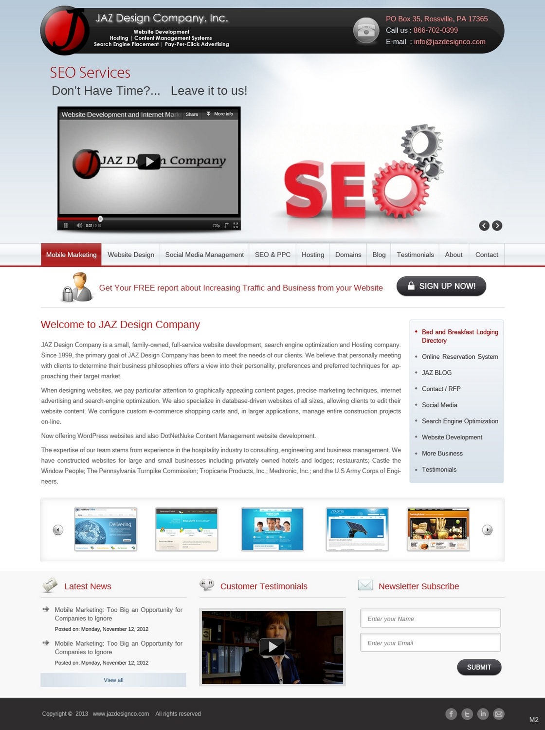 Diseño Web por pb para JAZ Design Company | Diseño #1384875