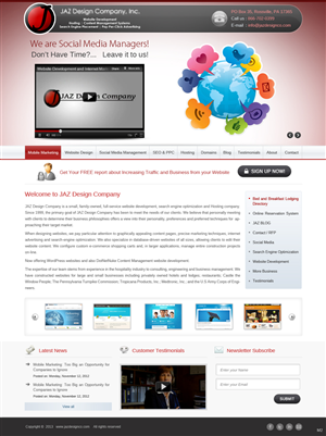 Web Design by pb for JAZ Design Company | Design: #1407200
