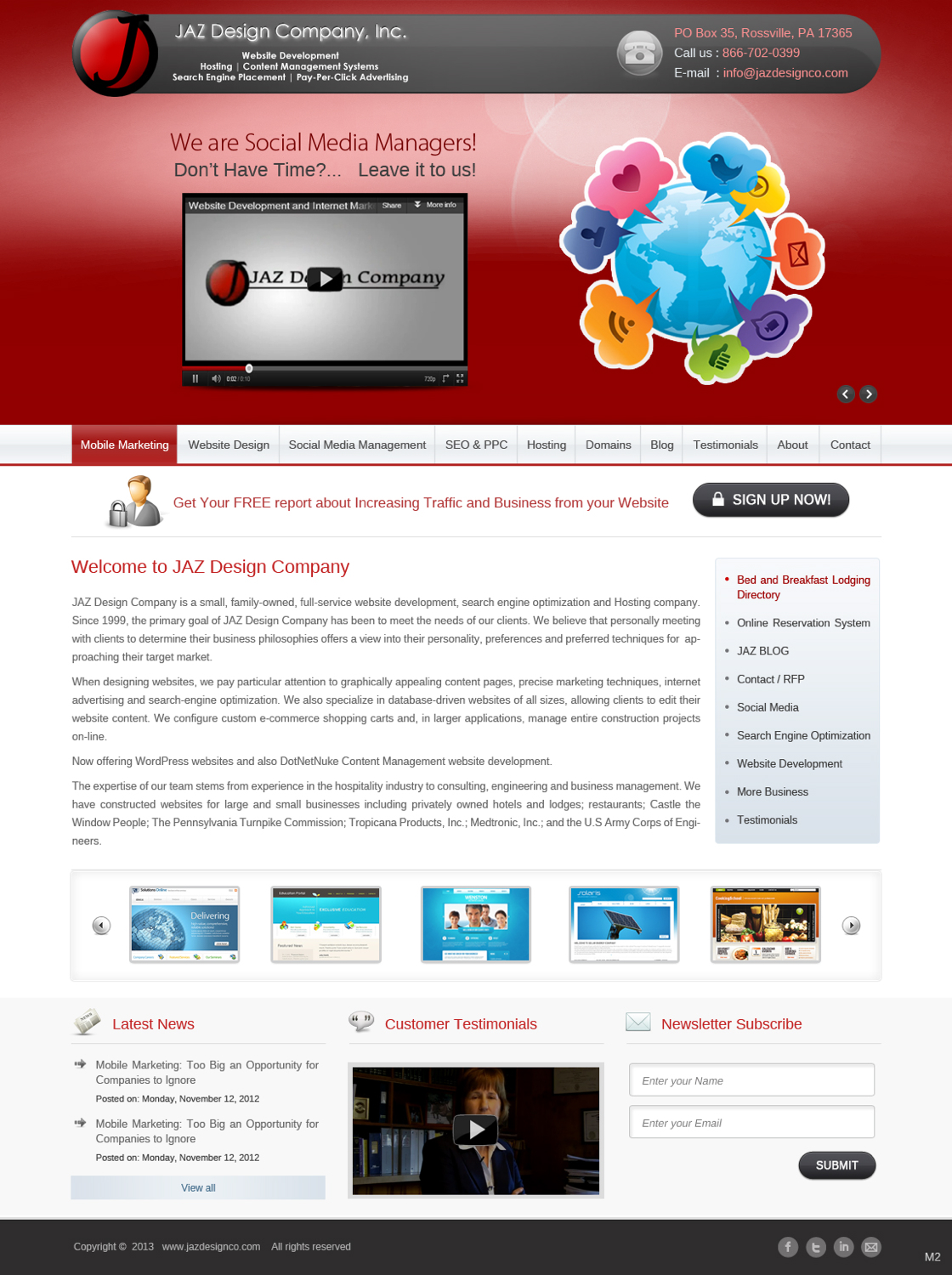 Diseño Web por pb para JAZ Design Company | Diseño #1412262