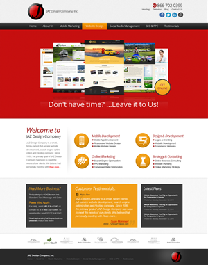 Diseño Web por the-lion-king para JAZ Design Company | Diseño: #1345337